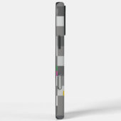 幾何学的モダンアートカラー正方形グレーパターン Case-Mate iPhoneケース (裏面 / 右)