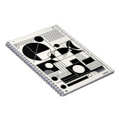幾何学的モダンアートノート ノートブック (右側)