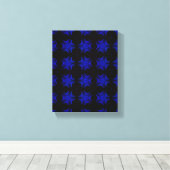 幾何学的モダンアート、ブルースター、ギフトホームデコール キャンバスプリント (インサイチュ (ウッドフロア))