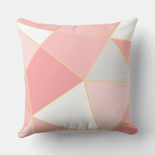 幾何学的モダンカラフルシェイプの背景 クッション (裏面)