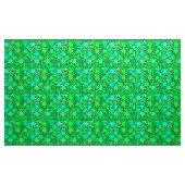 幾何学的モダンギア、ライム&エメラルドグリーン ファブリック (ヤード)