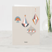 幾何学的モダンクリスマス カード (裏面)