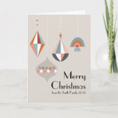 幾何学的モダンクリスマス カード (正面)