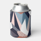 幾何学的モダンコラージュ、シームレスなパターン。 缶クーラー (缶正面)