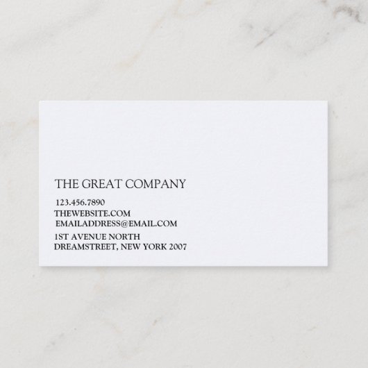 幾何学的モダンシンプル 名刺 (裏面)