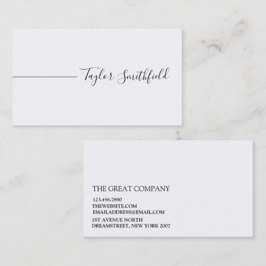 幾何学的モダンシンプル 名刺 (正面/裏面)