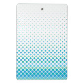 幾何学的モダンダイヤモンドモノグラムミニクリップボード ミニクリップボード (裏面)