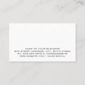 幾何学的モダンパターン背景 名刺 (裏面)