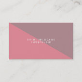 幾何学的モダンピミニマルンク 名刺 (裏面)