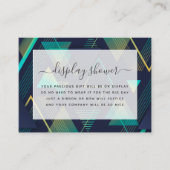 幾何学的モダンブライダルシャワーエンクロージャカード エンクロージャーカード (正面)