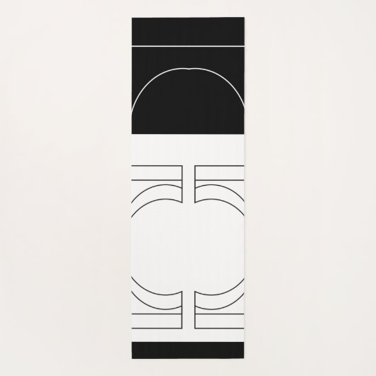 幾何学的モダンミニマエレガントリスト ヨガマット (裏面)