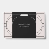 幾何学的モダンミニマルエレガントプロフェッショナル バッジ (裏面)