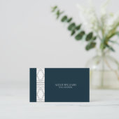 幾何学的モダンミニマルエレガントプロフェッショナル 名刺 (スタンド正面)