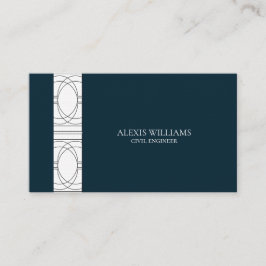 幾何学的モダンミニマルエレガントプロフェッショナル 名刺