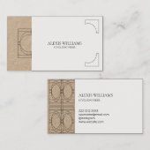 幾何学的モダンミニマルエレガントプロフェッショナル 名刺 (正面/裏面)