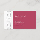 幾何学的モダンミニマルエレガントプロフェッショナル 名刺 (裏面)