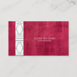 幾何学的モダンミニマルエレガントプロフェッショナルB 名刺