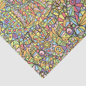 幾何学的モダンモザイクのパッチワークの切り離し 薄葉紙 (詳細)