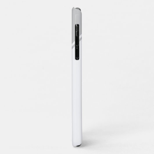 幾何学的モダンモノグラム灰色 Case-Mate iPhoneケース (裏面/左)