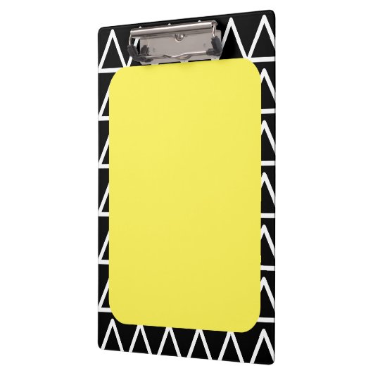 幾何学的モダンモノグラム クリップボード (左)