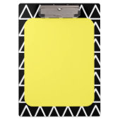 幾何学的モダンモノグラム クリップボード (正面)