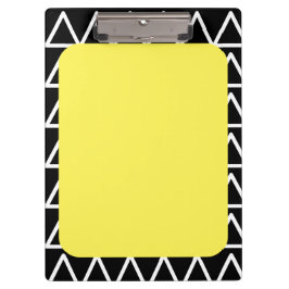 幾何学的モダンモノグラム クリップボード