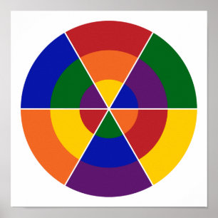 幾何学的モダンレインボーパターンLGBTプライド ポスター