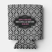 幾何学的モダン八角形パターン 缶クーラー (裏面)