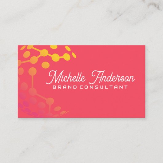 幾何学的モダン技術ロゴ 名刺 (正面)