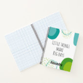 幾何学的モダン抽象芸術感動的引用文 ノートブック (内部)