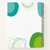 幾何学的モダン抽象芸術感動的引用文 ノートブック (裏面)