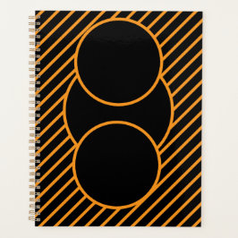 幾何学的モダン緩和曲線ノートブック プランナー手帳