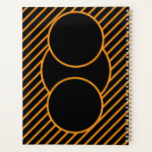 幾何学的モダン緩和曲線ノートブック プランナー手帳 (裏面)