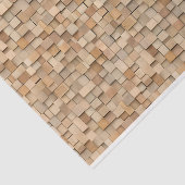 幾何学的モダン自然木材ブロックZ1デコページ 薄葉紙 (詳細)