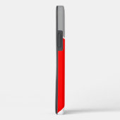 幾何学的モダン赤灰色テラゾモノグラム Case-Mate iPhoneケース (裏面 / 右)