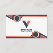 幾何学的モダン 名刺 (裏面)