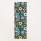 幾何学的モノクロ ヨガマット (正面)