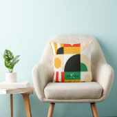 幾何学的モノグラムはっきりしたレトロシッスタイリッシュク クッション (椅子)