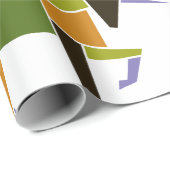 幾何学的ユニコーンモダン抽象芸術タングラム動物 ラッピングペーパー (ロールコーナー)