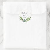 幾何学的ユーカリパーソナライズされたブーケ ラウンドシール (バッグ)