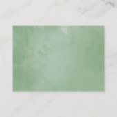 幾何学的ユーカリブライダルシャワー表示シャワー エンクロージャーカード (裏面)