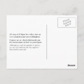 幾何学的ユーカリ結婚プチャの結婚バーチャル写真 ポストカード (裏面)