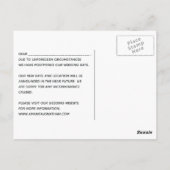 幾何学的ユーカリ結婚プトゥスの計画写真の変更 ポストカード (裏面)