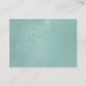 幾何学的ユーカリ赤ちゃんシャワー表示シャワー エンクロージャーカード (裏面)
