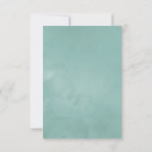 幾何学的ユーカリ赤ちゃんシャワー サンキューカード (裏面)