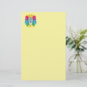 幾何学的ライオンの頭 便箋 (スタンド正面)