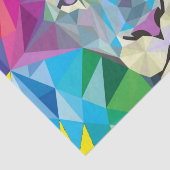 幾何学的ライオンの頭 薄葉紙 (詳細)