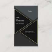 幾何学的ラグジュアリー 名刺 (裏面)