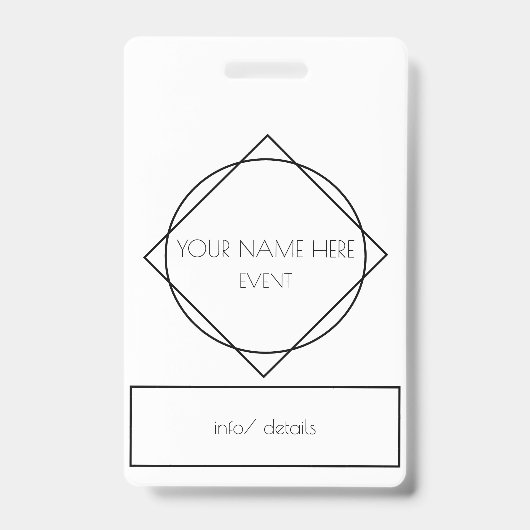 幾何学的ラニヤー バッジ (正面)