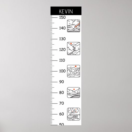 幾何学的ランドマークの成長グラフ ポスター (正面)